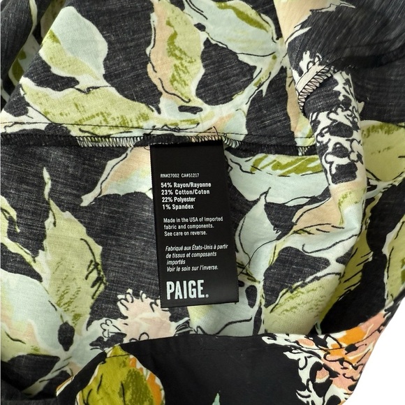 PAIGE Meera Ruffle Fit & Flare Dress Kona Floral Size Small - Picture 4 of 10